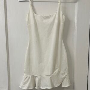 Elegant White Slip Dress
